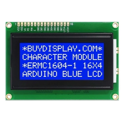 Yüksek çözünürlük 1604 Karakter STN Mavi Negatif LCD Ekran 16X4 Tek renkli