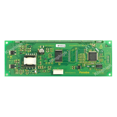 VFD LCD Modülü Anod Monochrome Yeşil geniş sıcaklık yüksek parlaklık görüntü fırını