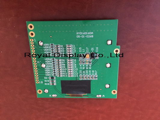 Özelleştirilmiş RY160X160 nokta sFFC FSTN Tek Renkli Grafik Ekran Modülü COB FPC Sürücüsü IC UC1698