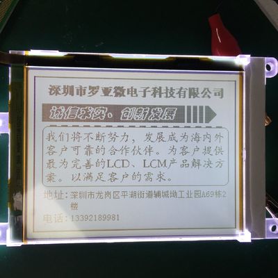 Özel Standart FSTN 320X240 Nokta Grafik LCD Modülü, Beyaz Arka Işıklı Transflektif Pozitif