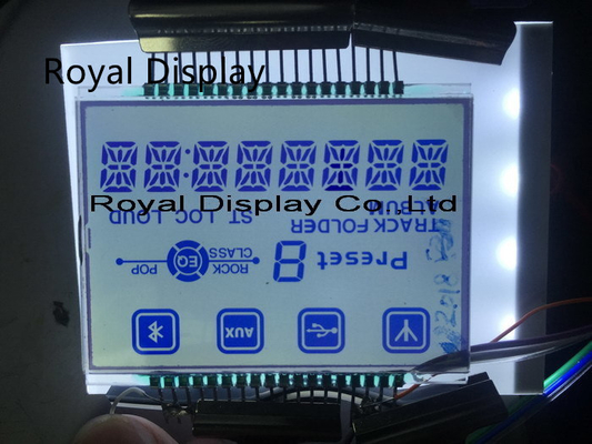 Radyo İletişim Ekipmanları İçin Özelleştirilmiş 7 Segment Grafik LCD Ekran