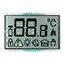 Termometre için TN Geçirgen Pozitif Tek Renkli Segment LCD Ekran