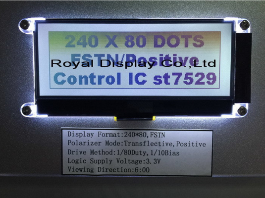 LCD Arka Işıklı 240X80 Nokta Grafik Cog Stn FSTN LCD Ekran