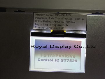 ST7586S Beyaz LED Arka Işık ile 3.3V Güç Kaynağı Grafik LCD Modülü