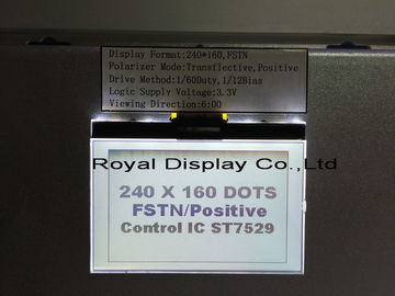 ST7586S Beyaz LED Arka Işık ile 3.3V Güç Kaynağı Grafik LCD Modülü