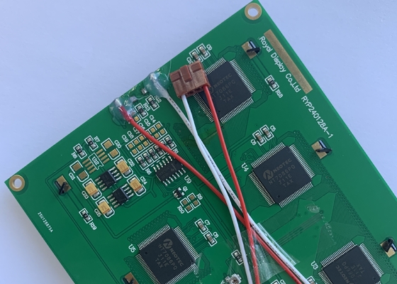 5.1 inç STN Mavi Grafik Tek Renkli LCD Modül 240x128 Nokta Vuruşlu Ekran