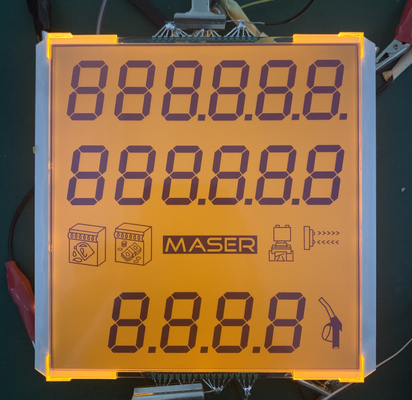 Arkadan Aydınlatmalı 7 segmentli Özel Lcd Panel Ekran Grafik Modülü