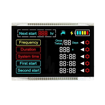 Tek Renkli Rakam Üreticisi VA LCD Tipi Segmentler Özel LCD Ekran Modülü