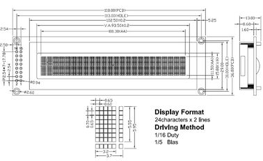 Yüksek Çözünürlüklü Karakter LCD Modül Aktarıcı / Yansıtıcı / Yansıtıcı Mod