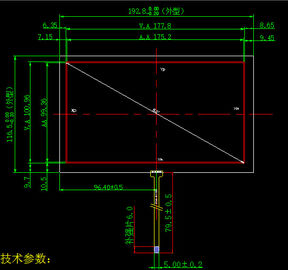 1,8 "-21" Diagonal Lcd Dokunmatik Ekran Modülü 3H Kalem Sertliği Royal