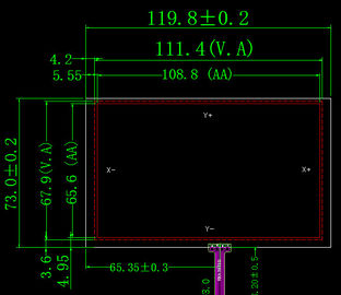 5 inç Dokunmatik Ekran Lcd Ekran Modülü, Tft Lcd Dokunmatik Ekran Yağ Kanıtı