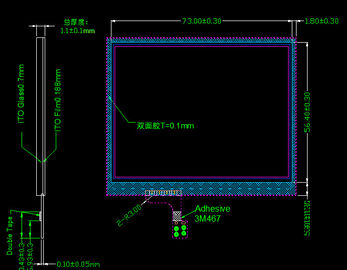 LQ035NC121 Kimyasal Direnç İçin Profesyonel 3.5 Lcd Dokunmatik Panel