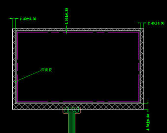 Tıbbi Ekipman için Dirençli Dokunmatik Ekranlı 4.3 İnç 480 * 272 TFT LCD Ekran