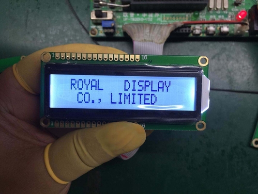 16x2 Karakter 6 saat bakış yönü Aip31066 Sürücü IC ile LCD panelli