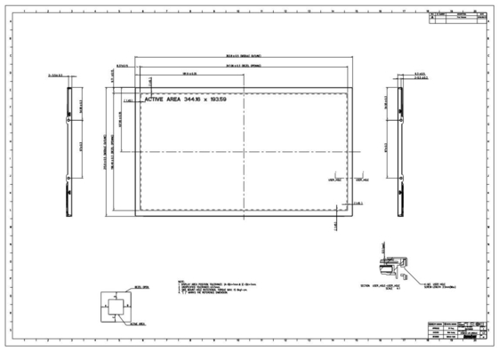 G156HCE-L01 INNOLUX 15.6 Inch TFT LCD Modülü 1920*RGB*1080 Ekranı