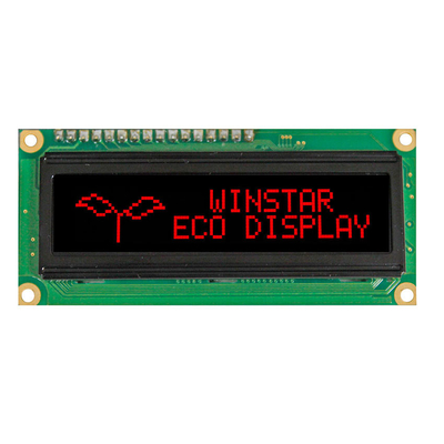 2.4'' 100*16 Nokta Tek renkli OLED Modülü Endüstriyel/Tıbbi Ekran WEG010016A