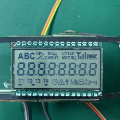 TN LCD Modülü 2.8v -40 °C transflektif pozitif 64Hz enerji ölçer