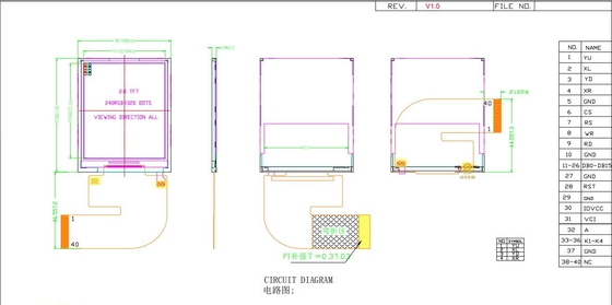 2.8''IPS TFT LCD Modülü 240*320 ST7789V ekranı ile RGB serbest görünüm
