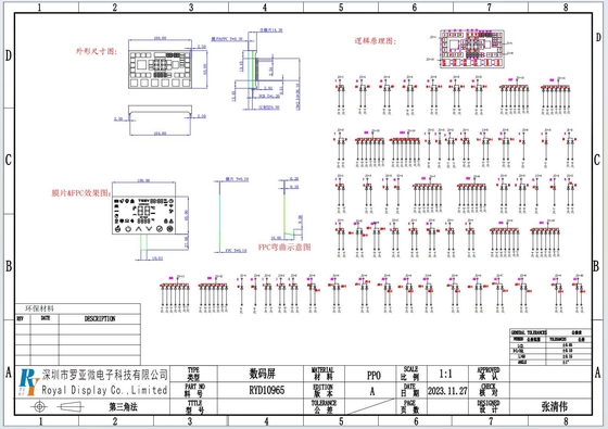 özel 7 segmentli LED ekran mono beyaz renkli panel metre endüstriyel kalite