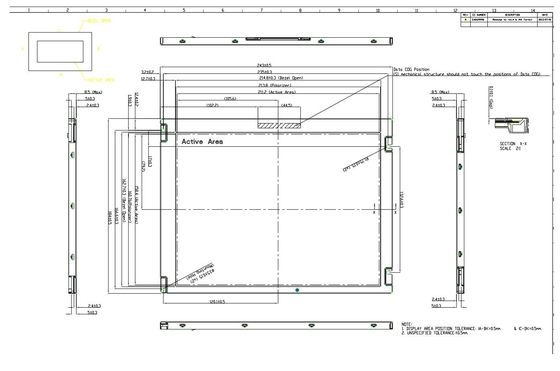 10.4' 'TFT LCD INNOLUX G104AGE-L02 800*600 RGB geniş görüntü geniş sıcaklık göstergesi