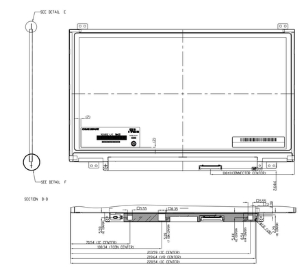 11.6''TFT LCD Modülü 1366*768 RGB N116BGE-L41 CMO CHIMEI Monitor Ekranı