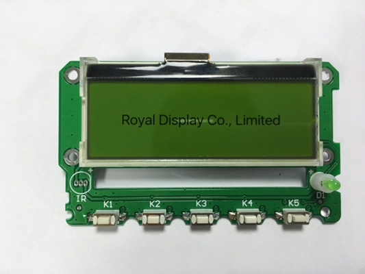 122*32 Grafik LCD Modülü ST7567 Arkaplan ışığı ile Sarı Yeşil 12H Geniş Sıcaklıklı Endüstriyel Ekran