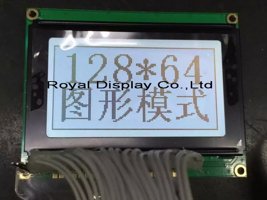 Büyük Boyut 128 * 64 Grafik LCD Modülü 20 Pin Monochrome PCB Arka Işık Endüstriyel Ekranla Özel