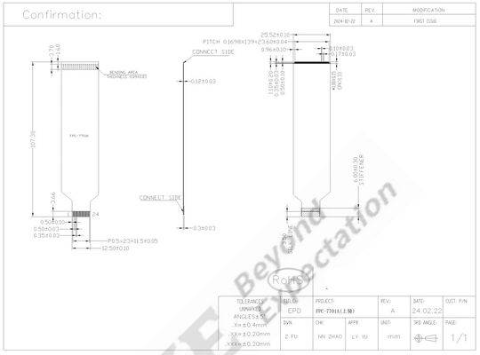 13.3' 4 renk 960*680 E-kağıt ekranı 1500 nit modülü