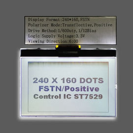 Matris Karakter LCD Ekran için Beyaz Arka Işık Fstn 240 * 160 Nokta Grafik LCD Modülü