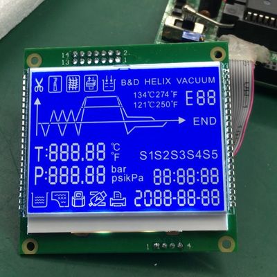 Geçirgen Yansıtıcı STN Grafik LCD Ekran Tek Renkli 128x32