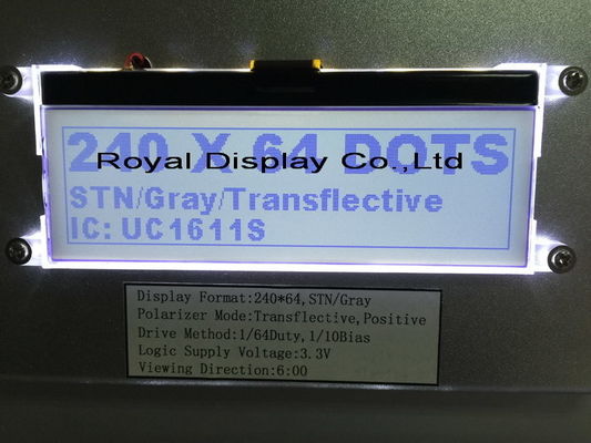 Çin Fabrika Fiyatı Özelleştirilmiş 240X64 FSTN Grafik LCD Ekran Modülü Stn Pozitif Tek Renkli LCD Modülü