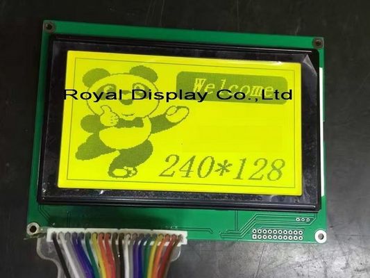 FSTN 75mA Arka Işık 240x128 Nokta COB LCD Ekran Modülü Beyaz Blacklight ile FFC