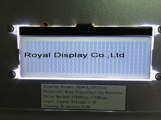Özel Boyut 240X64 STN Paralel FFC UC1611s Denetleyici Grafik LCD Modülü Seri Dişli Tek Renkli