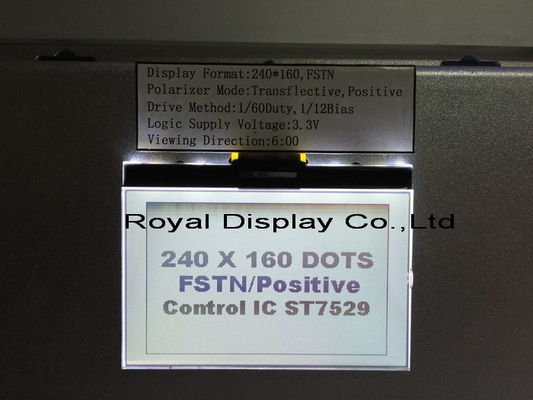 240X160 nokta STN UC1611S Beyaz Renkli Tek Renkli Grafik Dokunmatik Ekran Modülü LCD Dişli Modülü