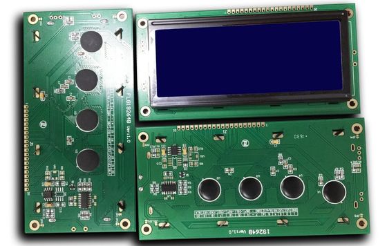 192*64 nokta Grafik Düşük Güç Tüketimi Stn-Gri Beyaz LED Arka Işık Modülü LCD Ekran