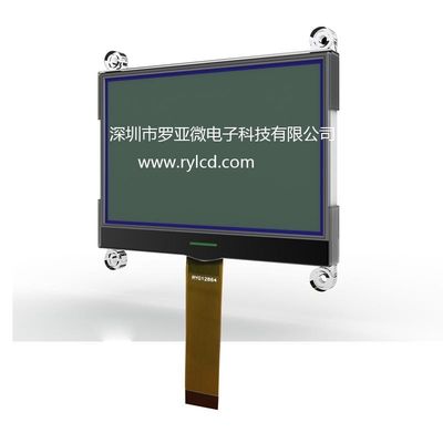 LCD Üretici Grafik 128 × 64 nokta Mon FSTN St7565r Güç Kaynağı 3V Grafik FPC Pozitif LCD Ekran 12864Cog