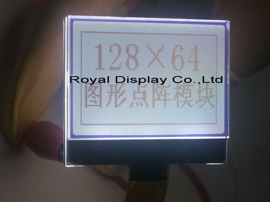 12864 nokta RoHS FSTN 128X64 St75665r Beyaz Blacklight Denetleyici LCD ekran paneli ile