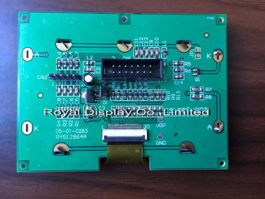 12864 nokta RoHS FSTN 128X64 St75665r Beyaz Blacklight Denetleyici LCD ekran paneli ile