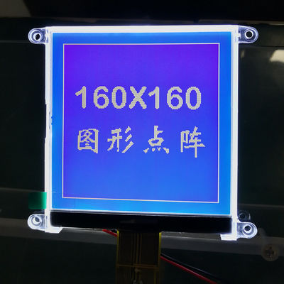 Dedektör için 60mA FSTN Cog Paralel Mono Grafik LCD Ekran 160X160 3.3V FPC