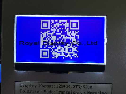 Tıbbi Ekipman için 128x64 FSTN Pozitif COG 3V Mono LCD Ekran Stn Gri