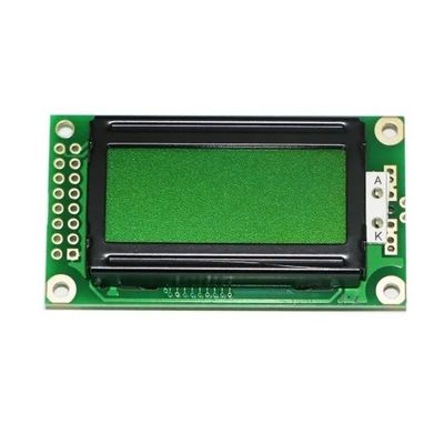 Toptan RoHS Karakter STN 8X2 Küçük Boy COB Tek Renkli Sarı Yeşil LCD Modül LCM