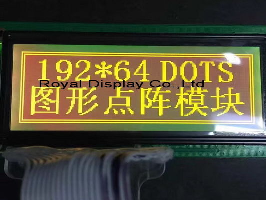 Özelleştirilmiş STN/FSTN 192*64 Nokta Boyutu COG Grafik LCD Modülü Mono LCD Beyaz Arka Işık