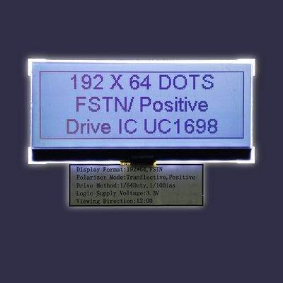 Stn Grafik 192x64 Nokta Mono LCD Modül FSTN FFC Paralel Arayüz