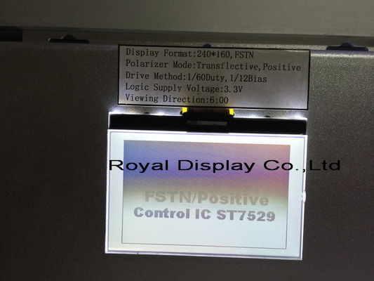 Stn Gri 240X160 Nokta Grafik LCD Ekran FFC Paralel Lcd Ekran Modülü