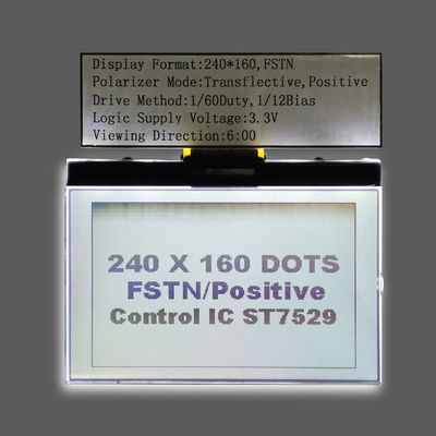 Stn Gri 240X160 Nokta Grafik LCD Ekran FFC Paralel Lcd Ekran Modülü