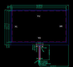 Özel Boyut 1.8''~21'' Kapasitif/Dirençli Dokunmatik Ekran Paneli Dokunmatik Panelli İletken LCD Ekran