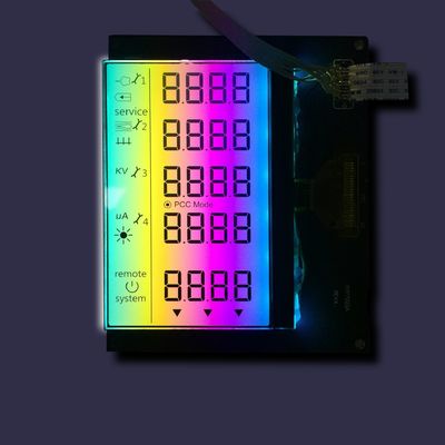 Özel Elektrikli Va Tn Htn Stn 3.3V FSTN Mono Tıbbi Ekipman Enstrümanı 7 Segment LCD Modülü TN pozitif LCD VA Paneli