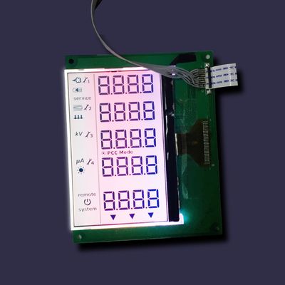 Özel Elektrikli Va Tn Htn Stn 3.3V FSTN Mono Tıbbi Ekipman Enstrümanı 7 Segment LCD Modülü TN pozitif LCD VA Paneli