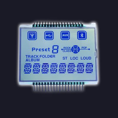 Özel Elektrikli Va Tn Htn Stn 3.3V FSTN Mono Tıbbi Ekipman Enstrümanı 7 Segment LCD Modülü TN pozitif LCD VA Paneli