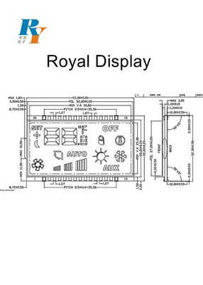 Beyaz Led Aydınlatmalı Şeffaf TN Klima Lcd Ekran